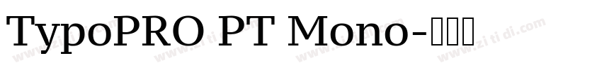 TypoPRO PT Mono字体转换